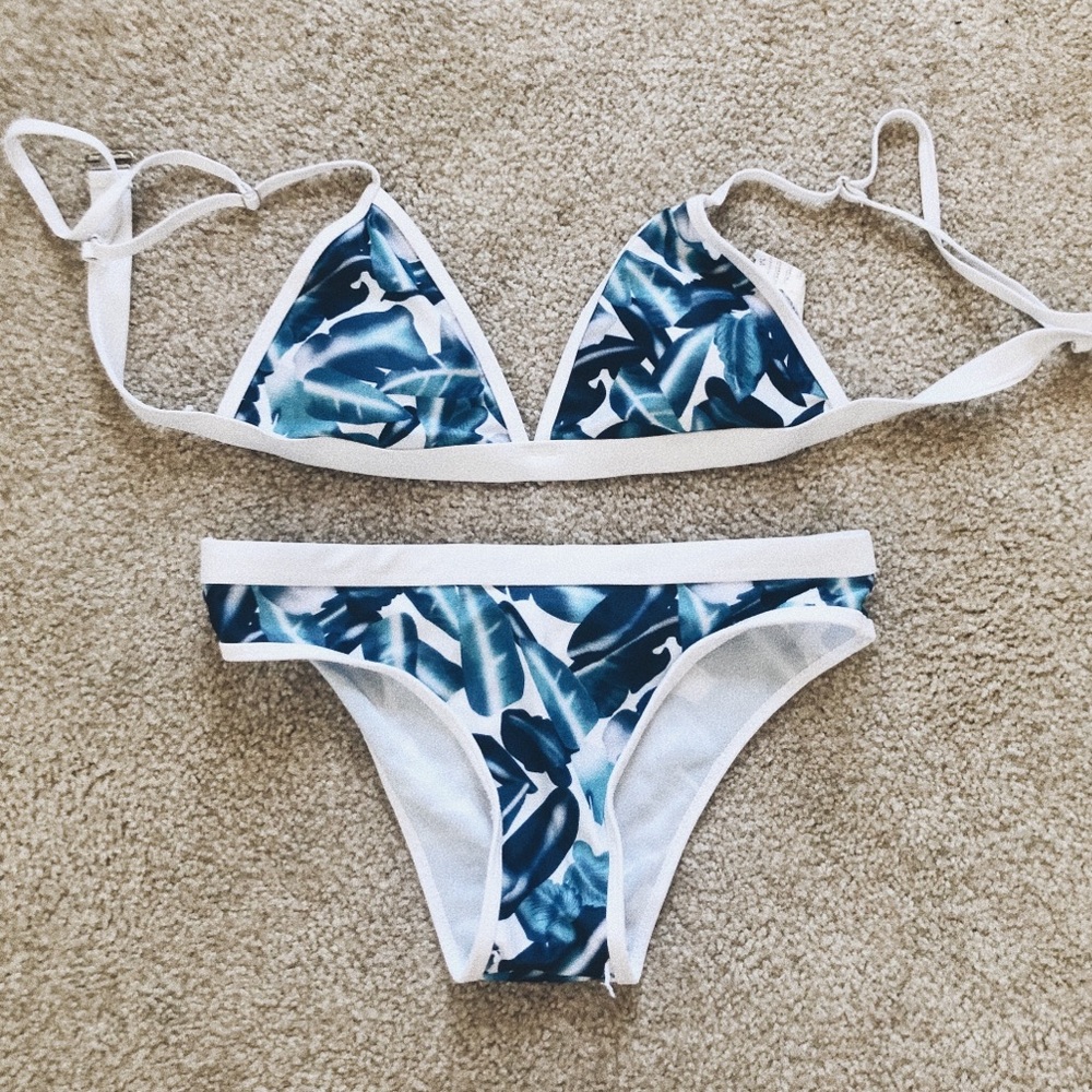 Zaful Banana Leaf Bikini